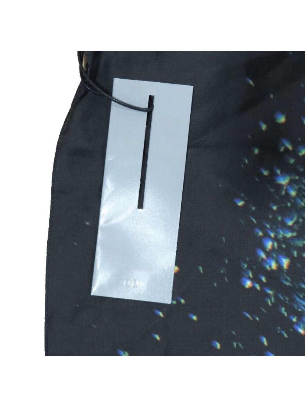 Dior Large Shawl Paint All Pattern Cotton Blend Black Green Scarf - Picture 3 of 6